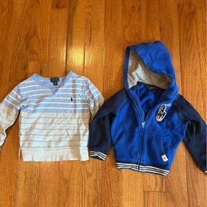 Polo by Ralph Lauren 3t sweatshirt and hoody bundle